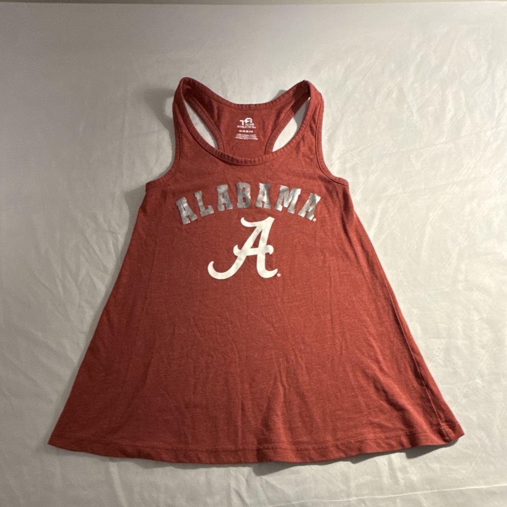 Team Athletics Alabama Crimson Tide Youth Medium Tank Top Red Racerback 7/8